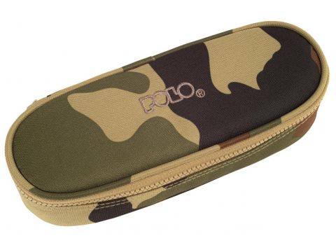Polo Κασετίνα Οβάλ Pencil Case Box 2024 Χακί 937003-2900 Polo Κασετίνα Οβάλ Pencil Case Box 2024 Χακί 937003-2900