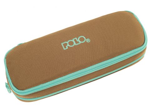 Polo Κασετίνα Οβάλ Pencil Case Duo Box 2024 Καφέ 937004-7858 Polo Κασετίνα Οβάλ Pencil Case Duo Box 2024 Καφέ 937004-7858