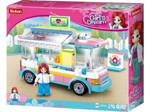 Sluban Τουβλάκια Medical Car για 6 - 12 Ετών 195τμχ M38-B0797