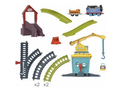 Fisher Price Thomas And Friends Fix Em Up Πίστα Και Σταθμός Επισκευών Με Την Κάρλι Και Τη Σάντι HDY58