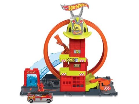 Mattel Hot Wheels City Πίστα Πυροσβεστικός Σταθμός HKX41