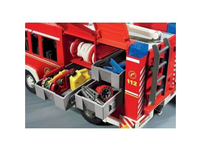 Playmobil Αρχηγείο Και Όχημα Πυροσβεστικής 71603 