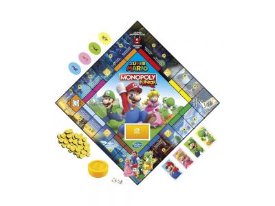 Hasbro Monopoly Junior Super Mario Edition Επιτραπέζιο Παιχνίδι Οικονομική Προσομοίωση F4817