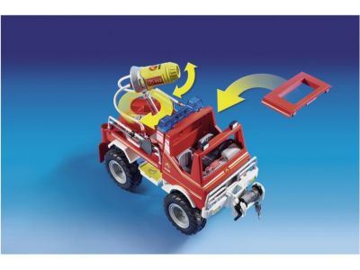 Playmobil City Action Όχημα Πυροσβεστικής Με Τροχαλία Ρυμούλκησης