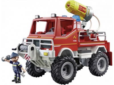 Playmobil City Action Όχημα Πυροσβεστικής Με Τροχαλία Ρυμούλκησης