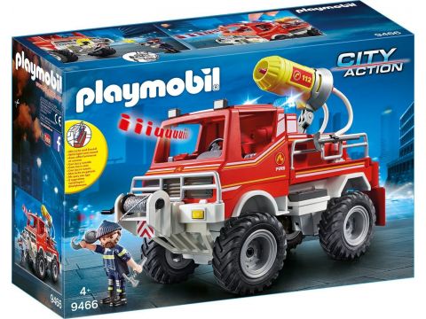 Playmobil City Action Όχημα Πυροσβεστικής Με Τροχαλία Ρυμούλκησης