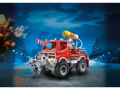 Playmobil City Action Όχημα Πυροσβεστικής Με Τροχαλία Ρυμούλκησης