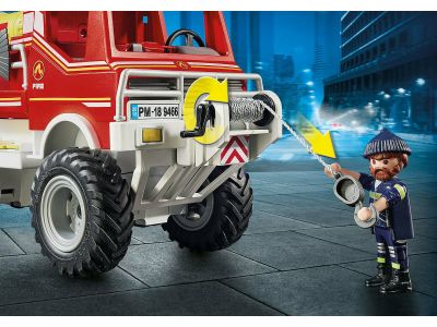 Playmobil City Action Όχημα Πυροσβεστικής Με Τροχαλία Ρυμούλκησης