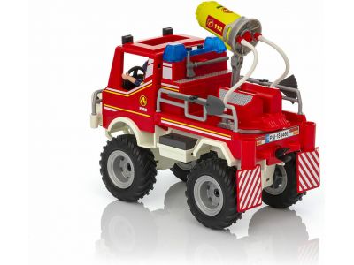 Playmobil City Action Όχημα Πυροσβεστικής Με Τροχαλία Ρυμούλκησης