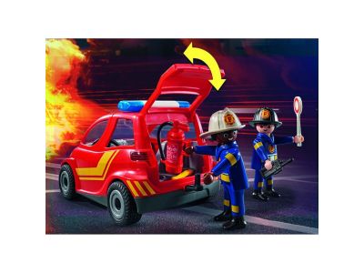 Playmobil City Action Μικρό όχημα Πυροσβεστικής με πυροσβέστες 71035