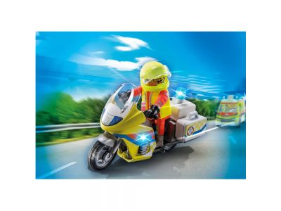 Playmobil City Life Διασώστης Με Μοτοσικλέτα 71205