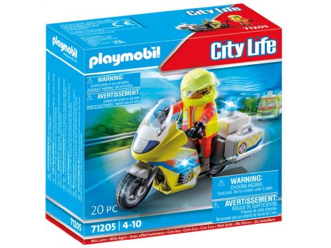 Playmobil City Life Διασώστης Με Μοτοσικλέτα 71205