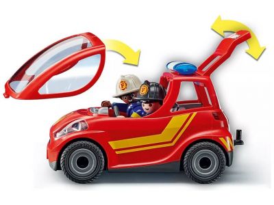 Playmobil City Action Μικρό όχημα Πυροσβεστικής με πυροσβέστες 71035