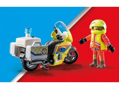 Playmobil City Life Διασώστης Με Μοτοσικλέτα 71205
