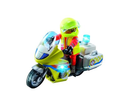 Playmobil City Life Διασώστης Με Μοτοσικλέτα 71205