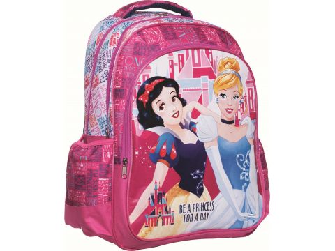 GIM Τσάντα Δημοτικού Οβάλ Princess Φούξια 331-49031