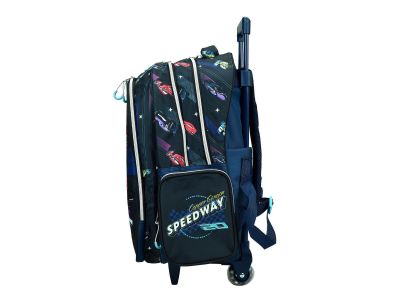 Gim Σχολική Τσάντα Τρόλεϊ Δημοτικού Lightning Mcqueen Μπλε 341-36074