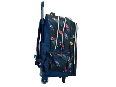 Gim Σχολική Τσάντα Τρόλεϊ Δημοτικού Lightning Mcqueen Μπλε 341-36074