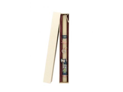 Γέραλης Πασχαλινή Λαμπάδα Κρεμαστό Καρδιά Εκρού 25101