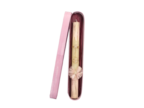 Γέραλης Πασχαλινή Λαμπάδα Χοντρή Κρεμαστό Εκρού 25112