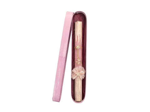 Γέραλης Πασχαλινή Λαμπάδα Χοντρή Κρεμαστό Ροζ 25112