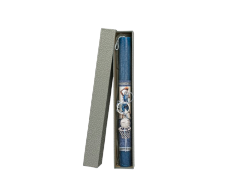 Γέραλης Πασχαλινή Λαμπάδα Χοντρή Μπρελόκ Μπασκέτα Μπλε 25113