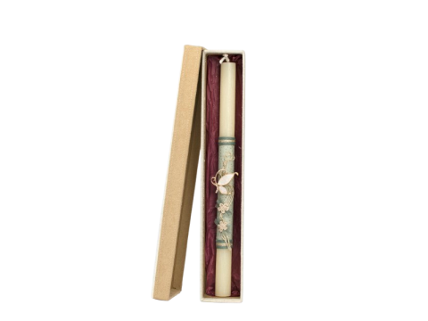 Γέραλης Πασχαλινή Λαμπάδα Καρφίτσα Πεταλούδα Εκρού 25132