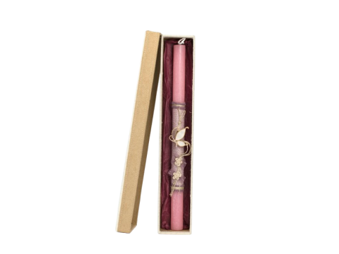 Γέραλης Πασχαλινή Λαμπάδα Καρφίτσα Πεταλούδα Ροζ 25132