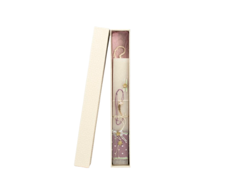 Γέραλης Πασχαλινή Λαμπάδα Πλακέ Κοντή Βραχιόλι Αστέρι Λιλά 25138