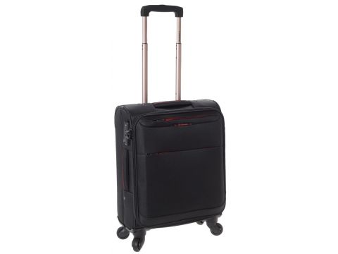 Diplomat Βαλίτσα Καμπίνας με ύψος 55cm σε Μαύρο χρώμα ZC6040-S