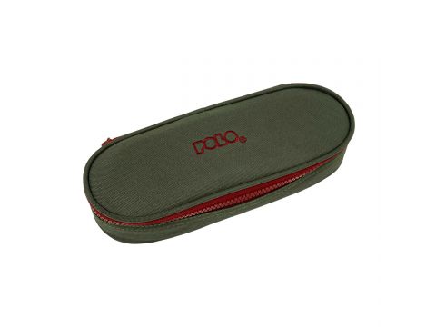 Polo Κασετίνα Οβάλ Pencil Case Box 2025 Χακί 937003-6533 Polo Κασετίνα Οβάλ Pencil Case Box 2025 Χακί 937003-6533