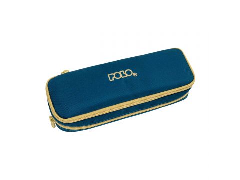 Polo Κασετίνα Οβάλ Pencil Case Duo Box 2025 Πετρόλ 937004-5876