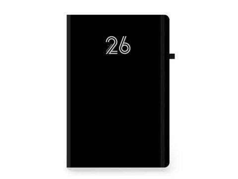 Innostat Ημερολόγιο Ημερήσιο 2026 Ultima Λάστιχο / Στυλοθήκη 17x24cm Μαύρο 892743 