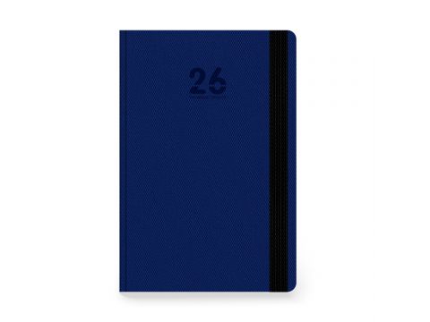 Innostat Ημερολόγιο Ημερήσιο 2026 Rodonit Λάστιχο 17x24cm Μπλε 448438