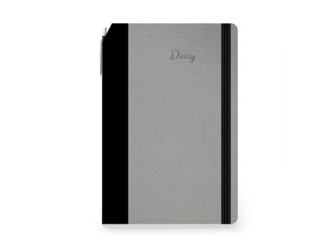 Innostat Ημερολόγιο Ημερήσιο 2026 Valan  Θήκη / Λάστιχο / Στυλό 14x21cm Γκρι 896339