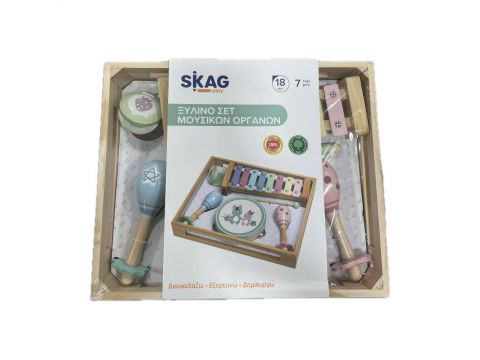 Skag Ξύλινο Σετ Μουσικών Οργάνων 7τεμ 18m+ 302098