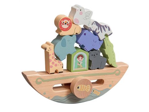 Skag Ξύλινο Καράβι Ισορροπίας με Ζωάκια 18m+ 302043