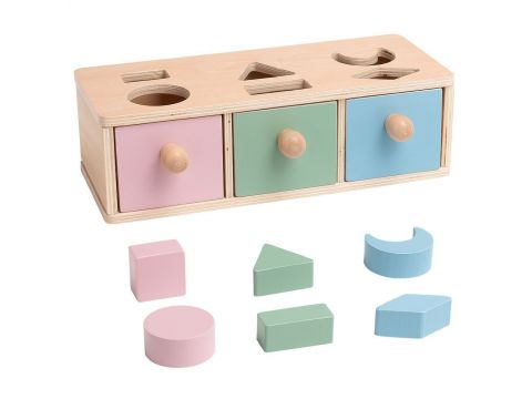 Skag Παιχνίδι Ταξινόμησης Σχημάτων Συρταράκια από Ξύλο για 18+ Μηνών 302050