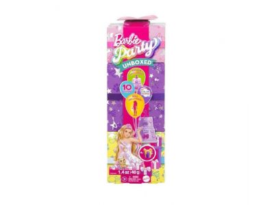 Mattel Barbie Party Unboxed Reveal Κούκλα Ξανθιά Με Γαλλικό Μπουλντόγκ JFG70